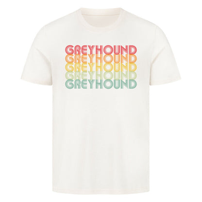 Premium T-Shirt "Greyhound - RETRO" Natural Raw – hunde-shirt.de
