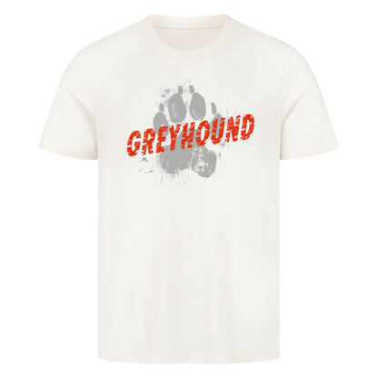 Premium T-Shirt "Greyhound - PAW" Natural Raw – hunde-shirt.de