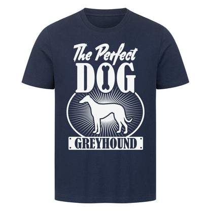 Premium T-Shirt "Greyhound - Perfect Dog" French Navy – hunde-shirt.de