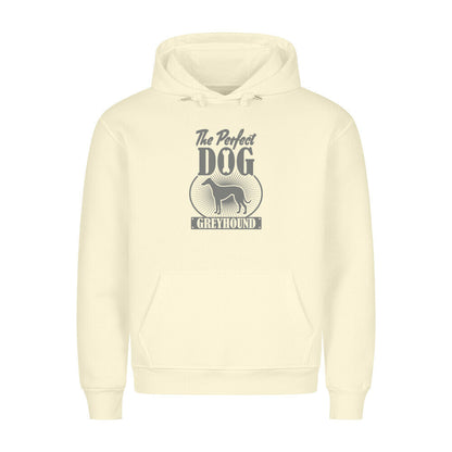 Premium Hoodie "Greyhound - Perfect Dog" Beige – hunde-shirt.de
