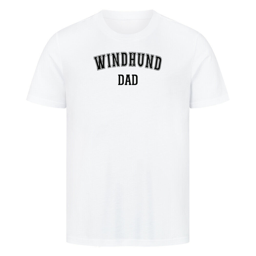 Premium T-Shirt "Windhund - DAD" Weiß – hunde-shirt.de