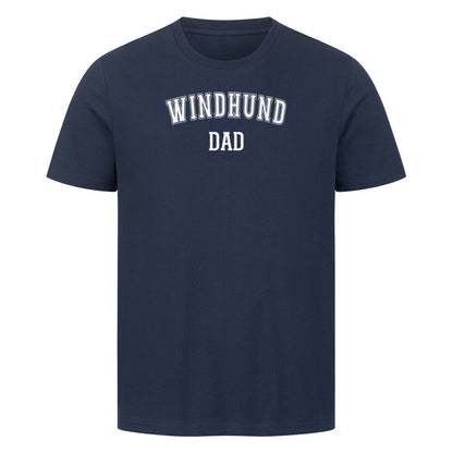 Premium T-Shirt "Windhund - DAD" French Navy – hunde-shirt.de