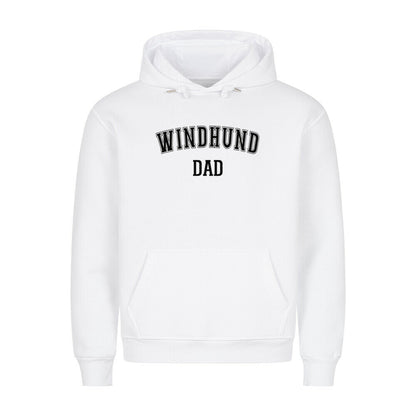 Premium Hoodie "Windhund - DAD" Weiß – hunde-shirt.de