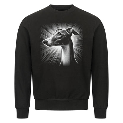 Premium Sweatshirt "Greyhound - Bright" Schwarz – hunde-shirt.de