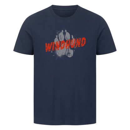 Premium T-Shirt "Windhund - PAW" French Navy – hunde-shirt.de