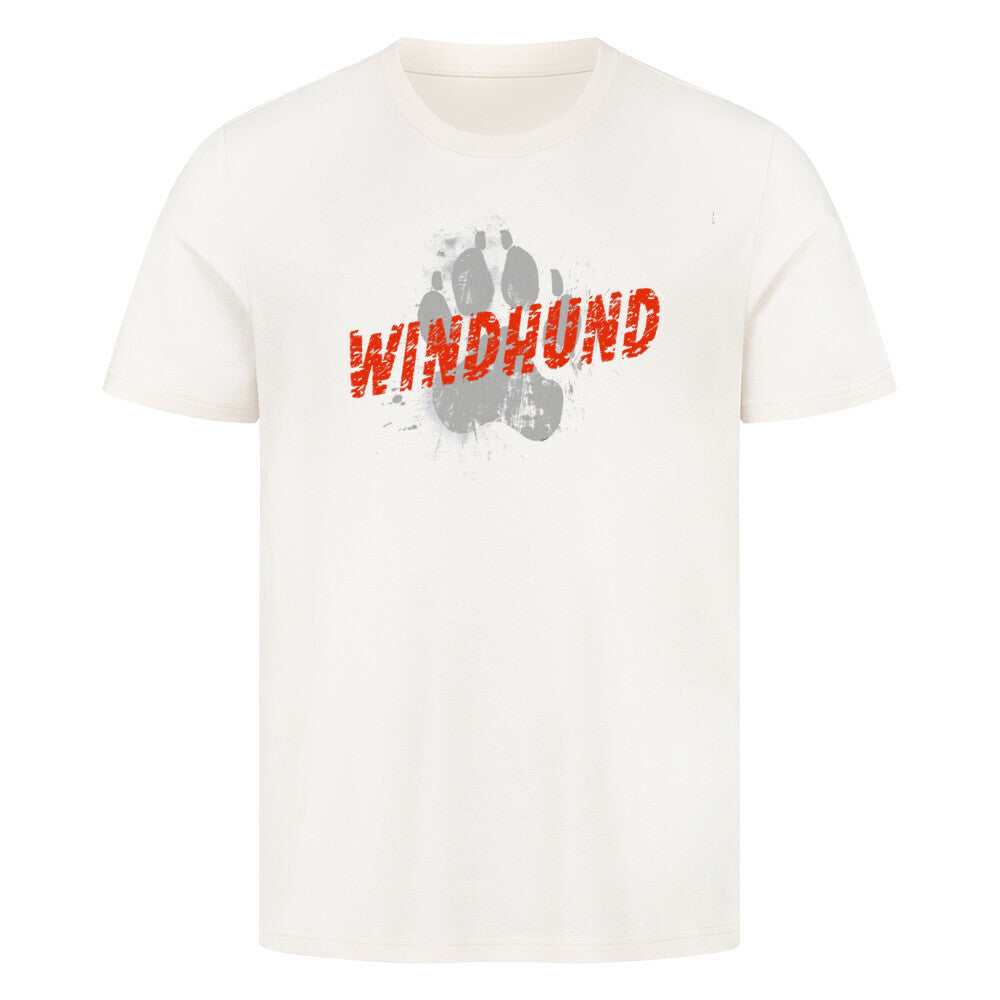 Premium T-Shirt "Windhund - PAW" Natural Raw – hunde-shirt.de