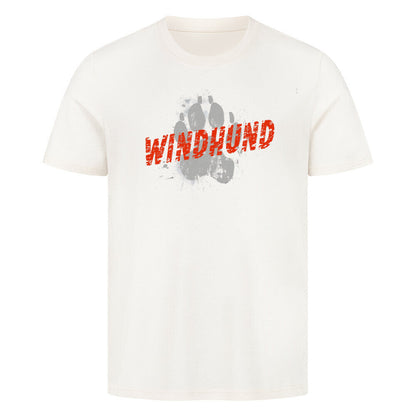Premium T-Shirt "Windhund - PAW" Natural Raw – hunde-shirt.de