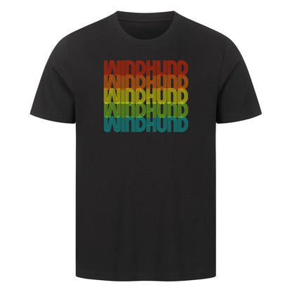 Premium T-Shirt "Windhund - RETRO" Schwarz – hunde-shirt.de