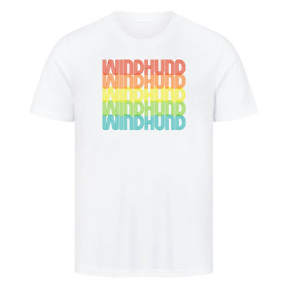 Premium T-Shirt "Windhund - RETRO" Weiß – hunde-shirt.de