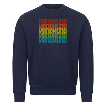 Premium Sweatshirt "Windhund - RETRO" Navy Blue – hunde-shirt.de