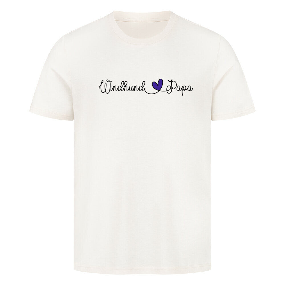 Premium T-Shirt "Windhund - Papa" Natural Raw – hunde-shirt.de