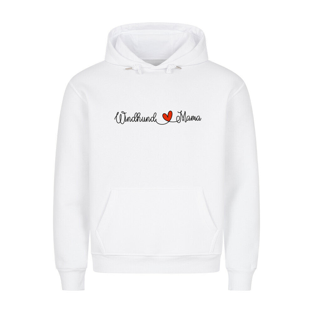 Premium Hoodie "Windhund - Mama" Weiß – hunde-shirt.de