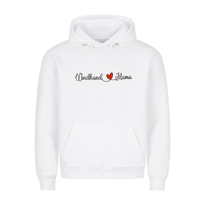 Premium Hoodie "Windhund - Mama" Weiß – hunde-shirt.de
