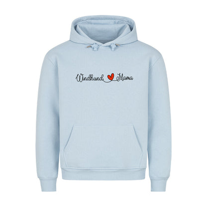 Premium Hoodie "Windhund - Mama" Babyblau – hunde-shirt.de