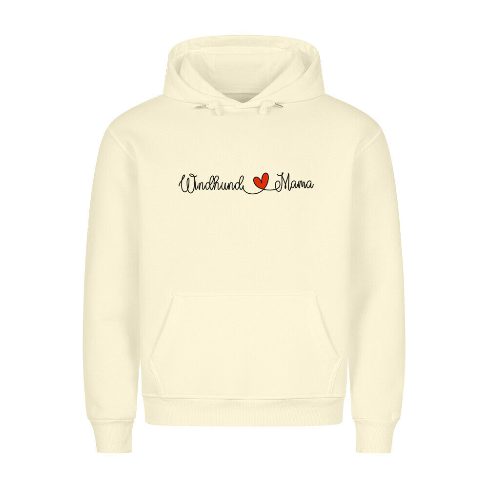 Premium Hoodie "Windhund - Mama" Beige – hunde-shirt.de