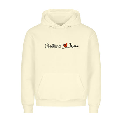 Premium Hoodie "Windhund - Mama" Beige – hunde-shirt.de