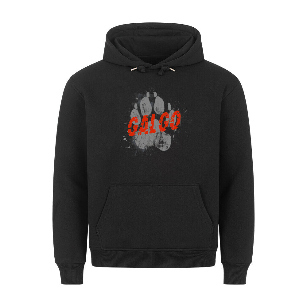Premium Hoodie "Galgo - PAW" Schwarz – hunde-shirt.de