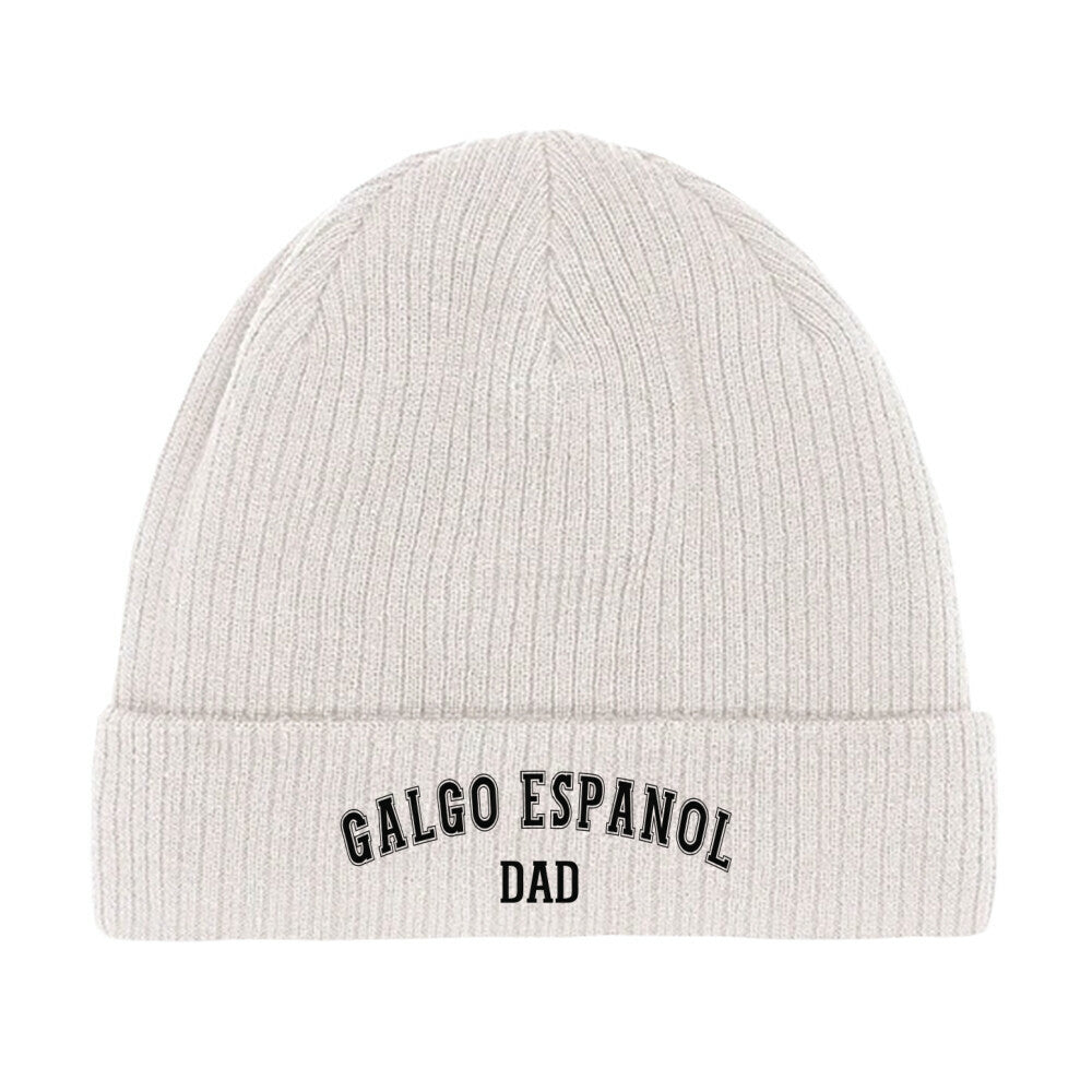 Beanie "Galgo - DAD" Beige – hunde-shirt.de