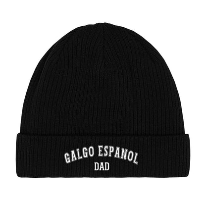 Beanie "Galgo - DAD" Schwarz – hunde-shirt.de