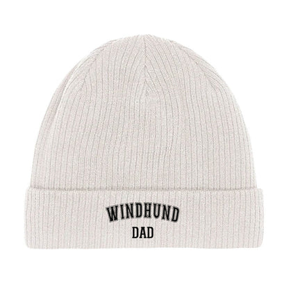 Beanie "Windhund - DAD" Beige – hunde-shirt.de
