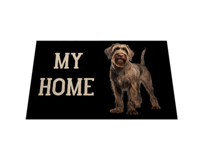 Fußmatte "Griffon Korthals - MY HOME" – hunde-shirt.de