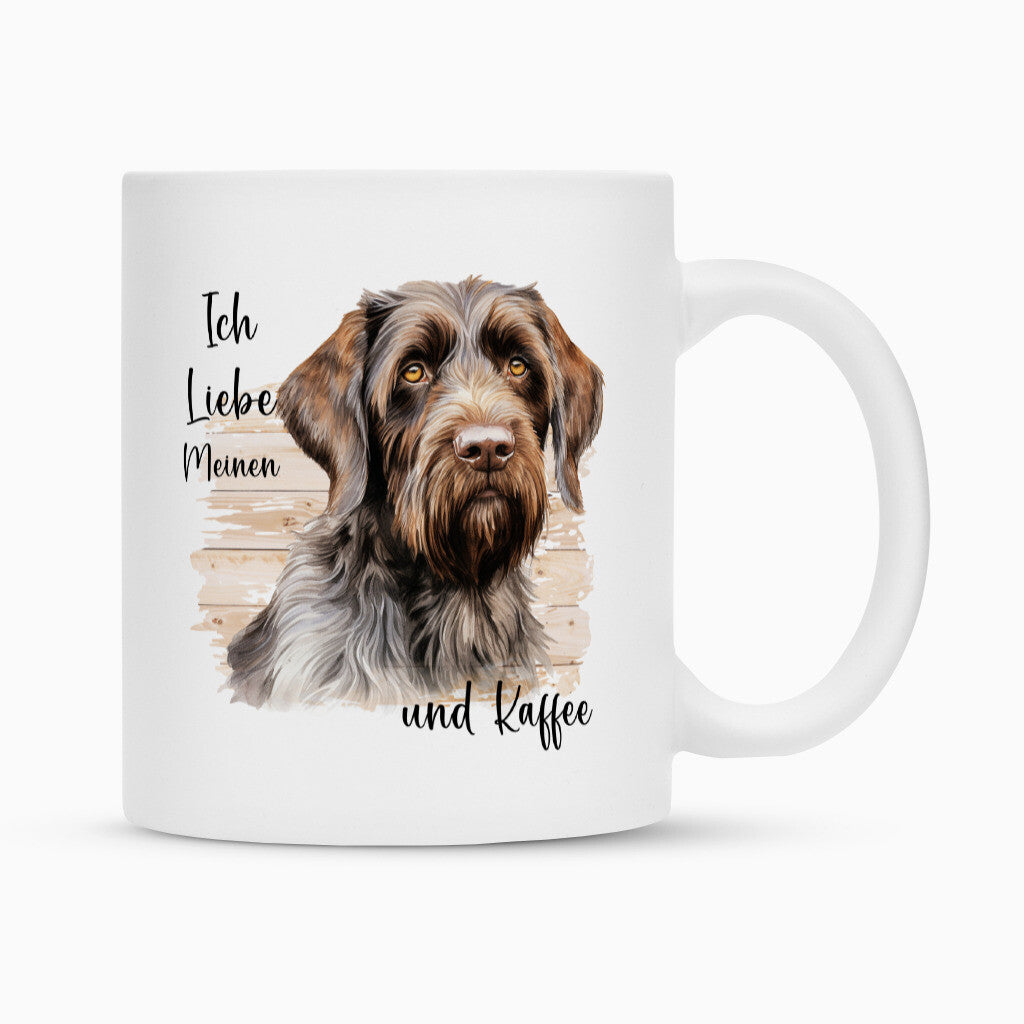 Tasse "Griffon Korthals - Ich liebe..." Weiß – hunde-shirt.de