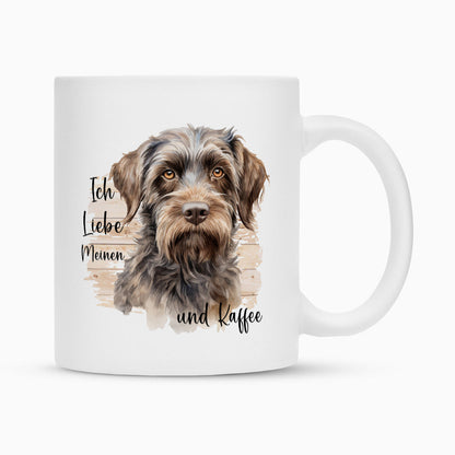 Tasse "Griffon Korthals - Ich liebe meinen... II" Weiß – hunde-shirt.de
