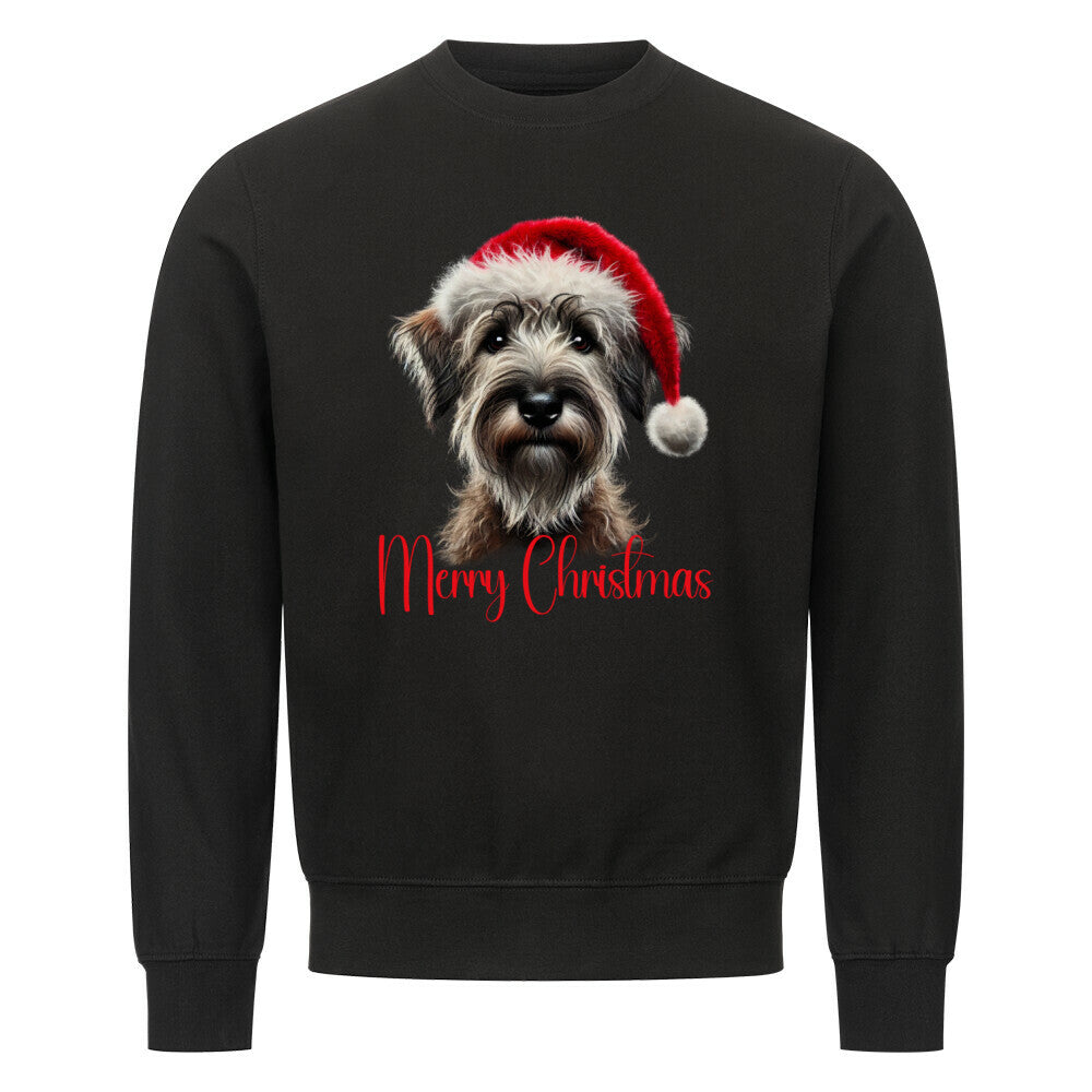 Premium Sweatshirt "Griffon Korthals - Merry Christmas" Schwarz – hunde-shirt.de