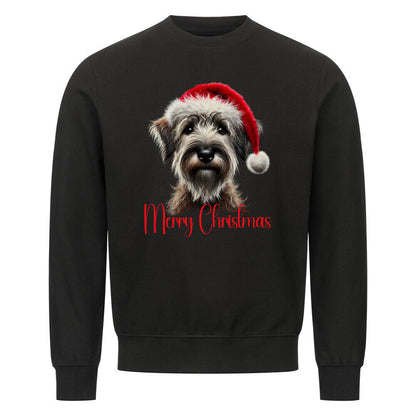 Premium Sweatshirt "Griffon Korthals - Merry Christmas" Schwarz – hunde-shirt.de