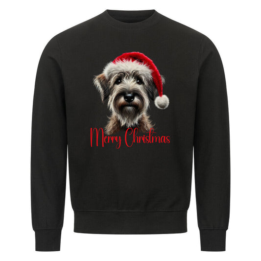 Premium Sweatshirt "Griffon Korthals - Merry Christmas" Schwarz – hunde-shirt.de
