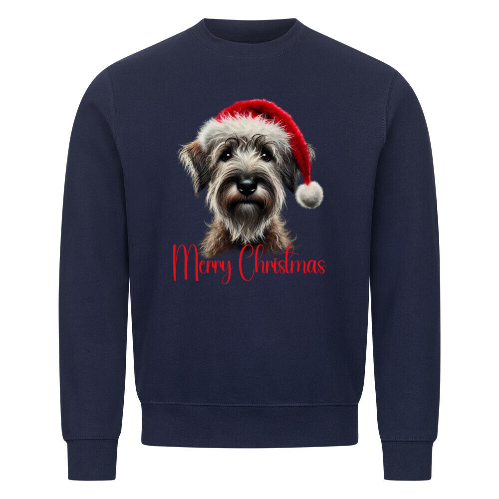 Premium Sweatshirt "Griffon Korthals - Merry Christmas" Navy Blue – hunde-shirt.de