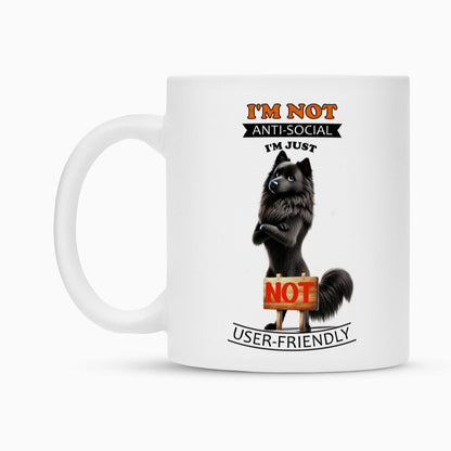 Tasse "Groenendael - Anti-Social" – hunde-shirt.de