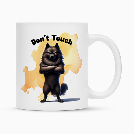 Tasse "Groenendael - Don´t touch" Weiß – hunde-shirt.de