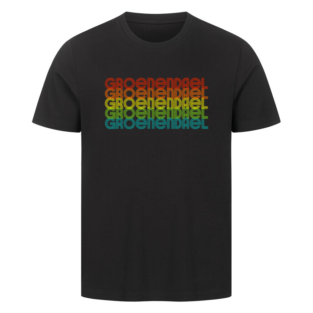 Premium T-Shirt "Groenendael - RETRO" Schwarz – hunde-shirt.de