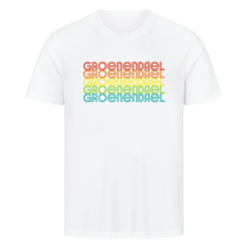 Premium T-Shirt "Groenendael - RETRO" Weiß – hunde-shirt.de