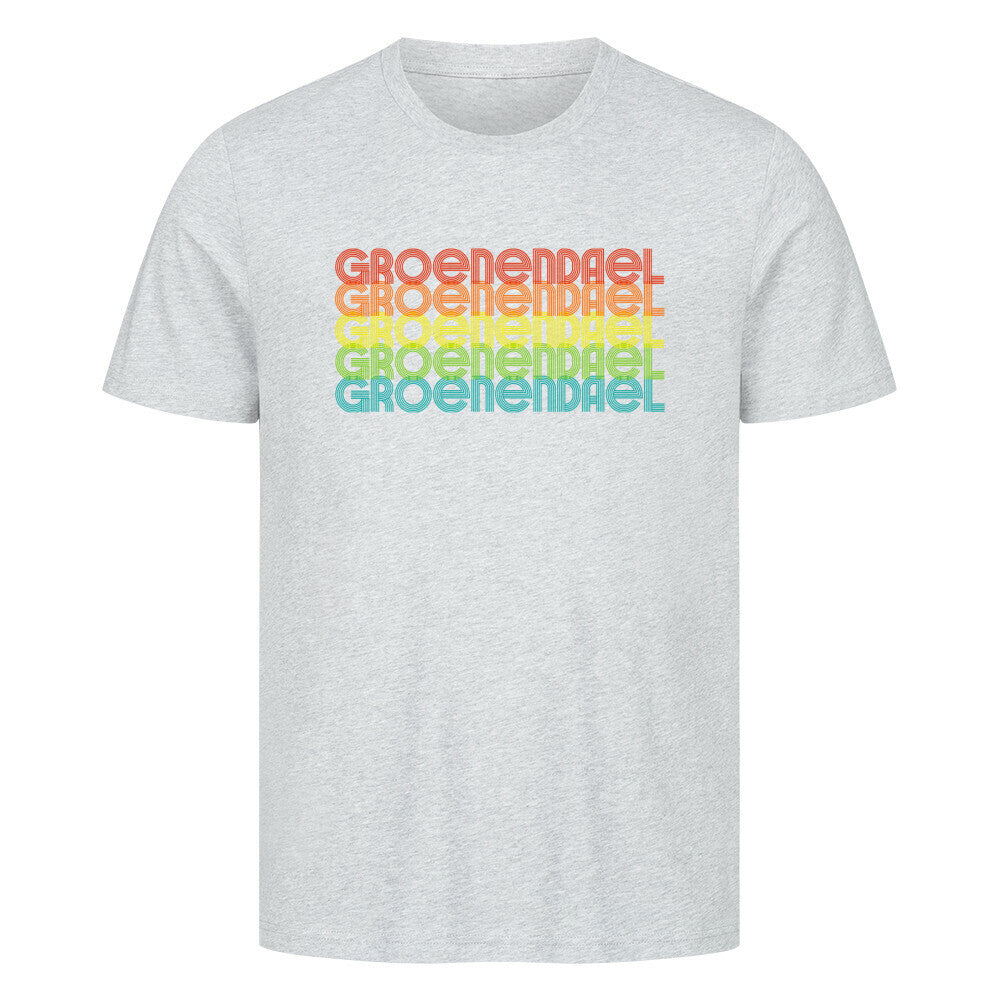 Premium T-Shirt "Groenendael - RETRO" Heather Grey – hunde-shirt.de