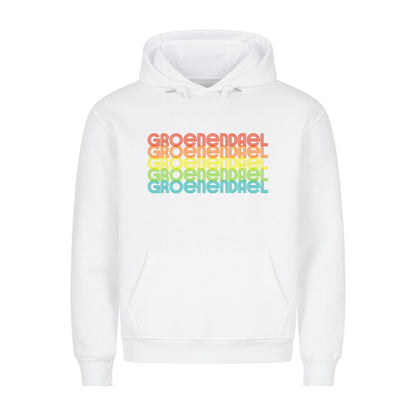 Premium Hoodie "Groenendael - RETRO" Weiß – hunde-shirt.de