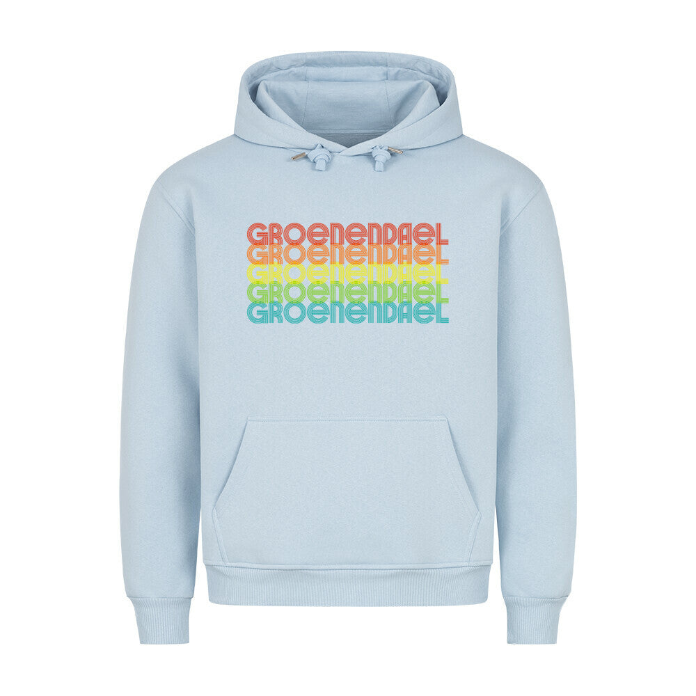 Premium Hoodie "Groenendael - RETRO" Babyblau – hunde-shirt.de