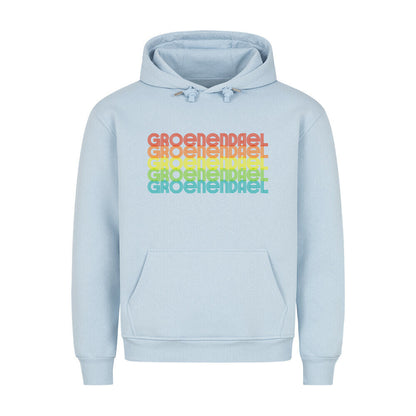 Premium Hoodie "Groenendael - RETRO" Babyblau – hunde-shirt.de