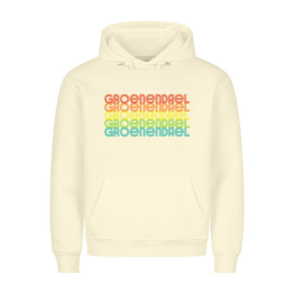 Premium Hoodie "Groenendael - RETRO" Beige – hunde-shirt.de