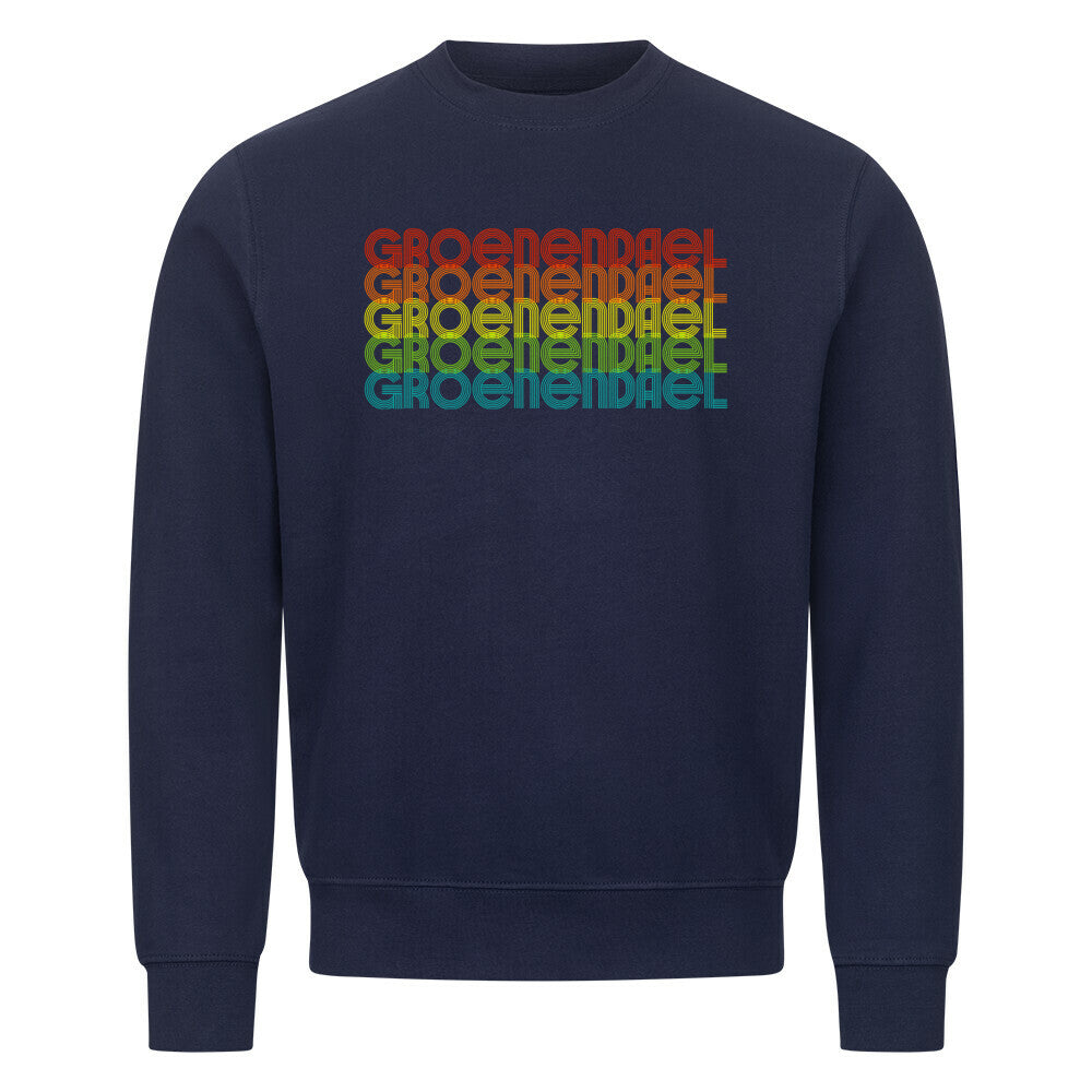 Premium Sweatshirt "Groenendael - RETRO" Navy Blue – hunde-shirt.de