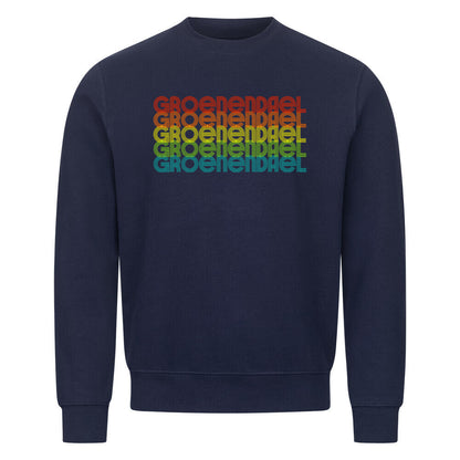 Premium Sweatshirt "Groenendael - RETRO" Navy Blue – hunde-shirt.de