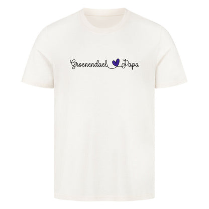 Premium T-Shirt "Groenendael - Papa" Natural Raw – hunde-shirt.de