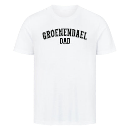 Premium T-Shirt "Groenendael - DAD" Weiß – hunde-shirt.de