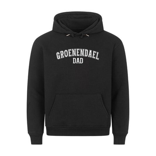 Premium Hoodie "Groenendael - DAD" Schwarz – hunde-shirt.de