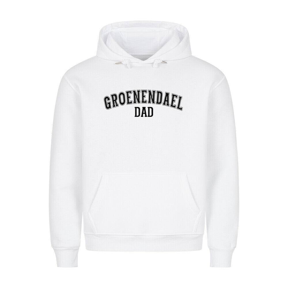 Premium Hoodie "Groenendael - DAD" Weiß – hunde-shirt.de
