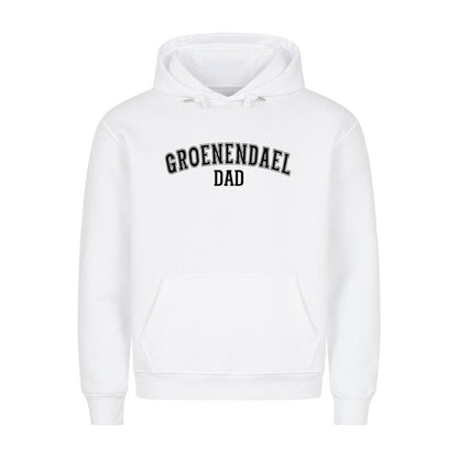 Premium Hoodie "Groenendael - DAD" Weiß – hunde-shirt.de