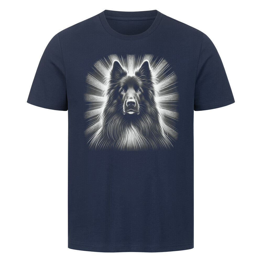 Premium T-Shirt "Groenendael - Shine" French Navy – hunde-shirt.de