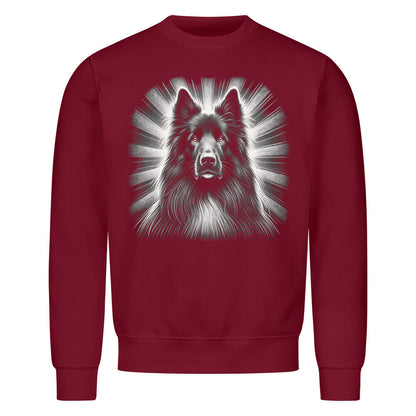 Premium Sweatshirt "Groenendael - Shine" Burgunder – hunde-shirt.de