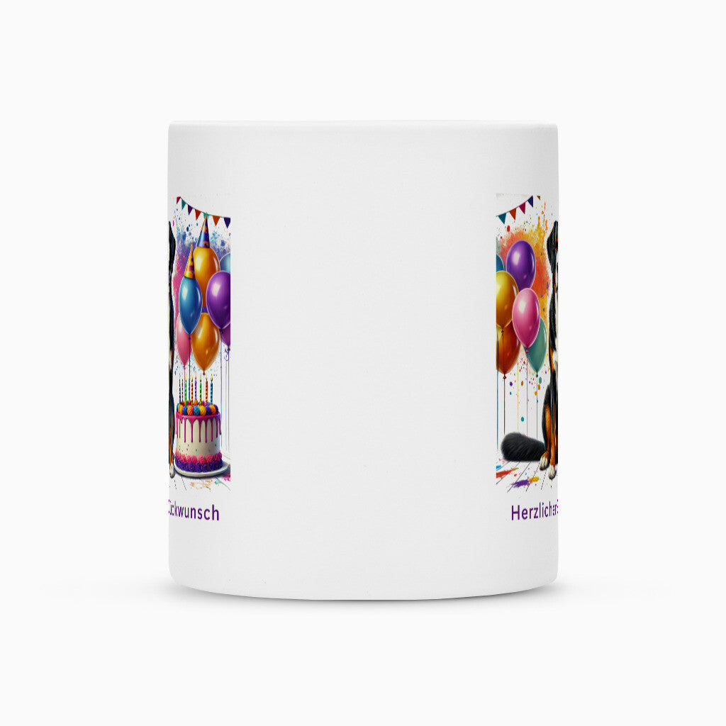 Tasse "Großer Schweizer Sennenhund - Glückwunsch" – hunde-shirt.de